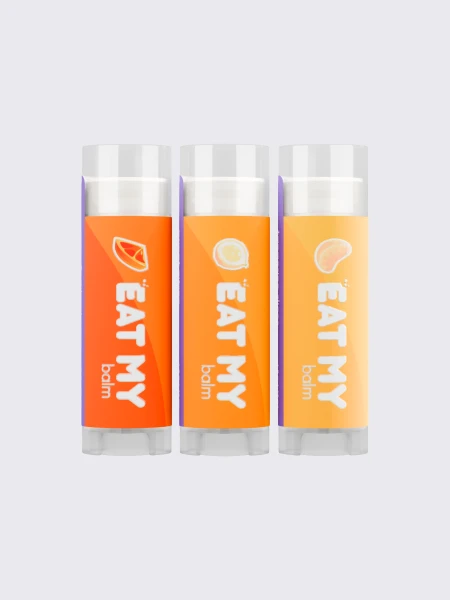 Набор бальзамов для губ "Цитрусовые капли" EAT MY BALM Candy Balm Trio