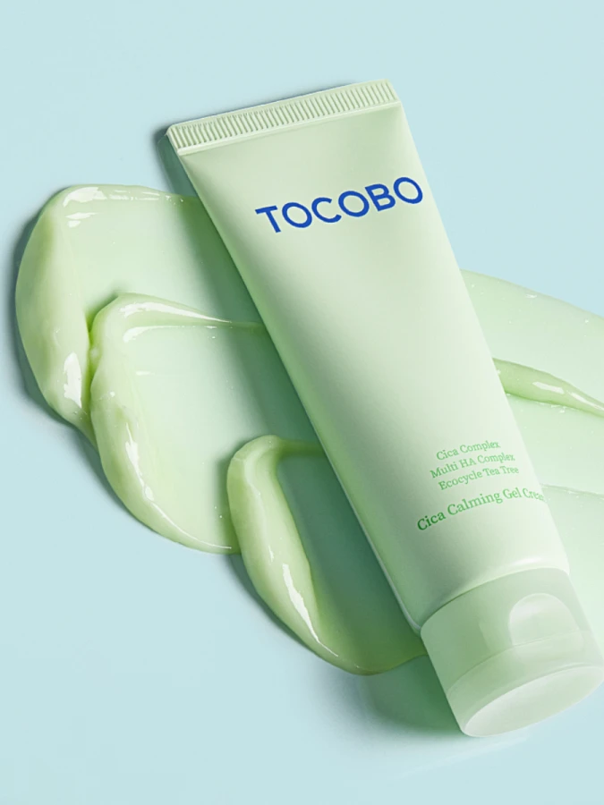 Успокаивающий крем-гель для лица с экстрактом центеллы TOCOBO Cica Calming Gel Cream