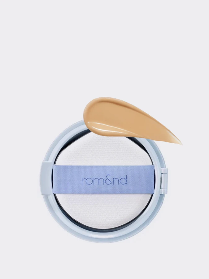 Сменный блок для тонального средства с влажным финишем в тёплом песочном оттенке rom&nd Bare Water Cushion 05 Sand 25 SPF38 PA++++ 