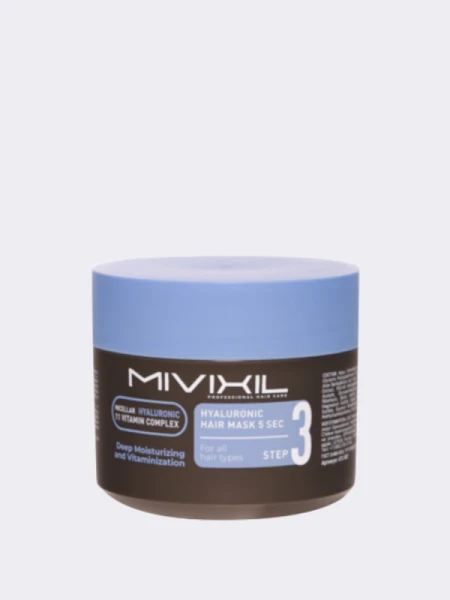 Увлажняющая маска для волос с гиалуроновой кислотой MIVIXIL Hyaluronic Hair Mask 5 Sec