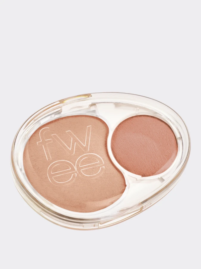 Двойные мягкие румяна с муссовой текстурой fwee Mellow Dual Blush ND02 Down Tempo