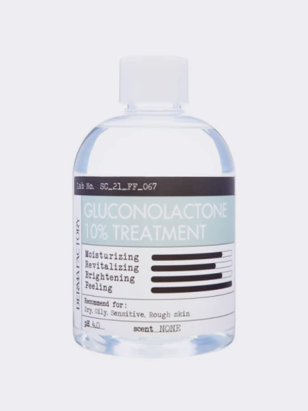 Отшелушивающий тонер-эссенция для лица с глюконолактоном Derma Factory Gluconolactone 10% Treatment Отшелушивающий тонер-эссенция для лица с глюконолактоном Derma Factory Gluconolactone 10% Treatment