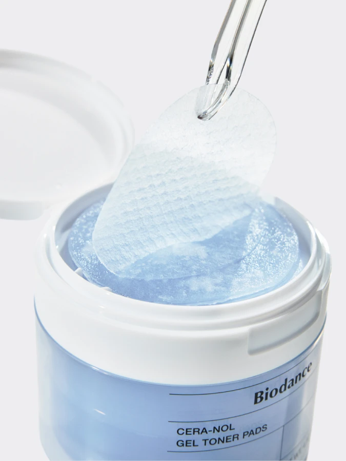 Восстанавливающие гелевые тонер-диски для лица с керамидами Biodance Hydro Cera-Nol Gel Toner Pads