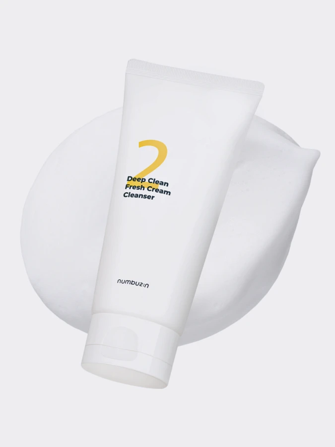 Глубокоочищающаяя пенка для умывания Numbuzin No.2 Deep Clean Fresh Cream Cleanser Глубокоочищающаяя пенка для умывания Numbuzin No.2 Deep Clean Fresh Cream Cleanser
