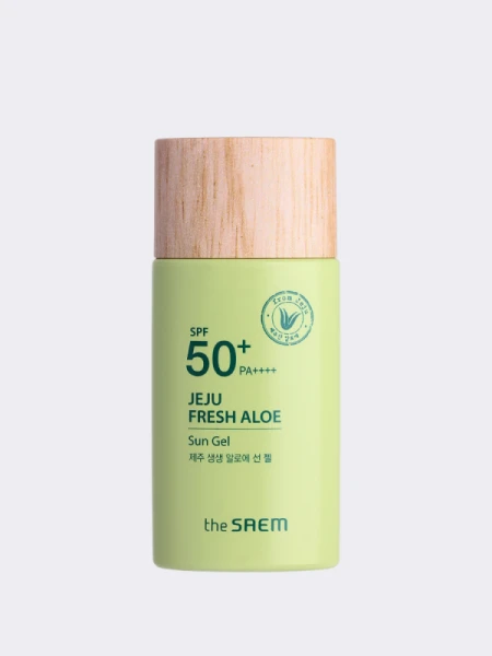 Солнцезащитный гель с алоэ вера The Saem Jeju Fresh Aloe Sun Gel SPF50+ РА++++