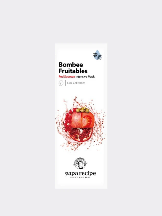 Питательная тканевая маска для лица Papa Recipe Bombee Fruitables Red Squeeze Intensive Mask