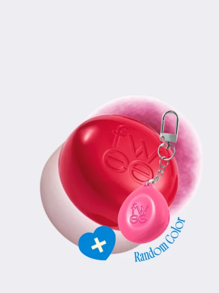 Набор: оттеночное суфле + брелок fwee Lip&Cheek Blurry Pudding Pot Keyring Set RD05 Greedy