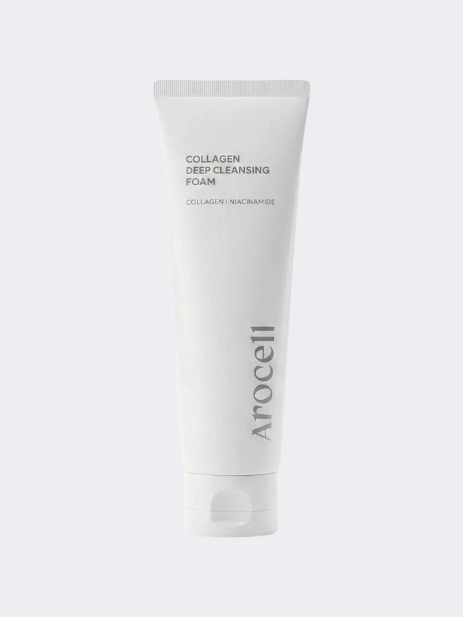 Глубокоочищающая пенка для умывания с коллагеном Arocell Collagen Deep Cleansing Foam
