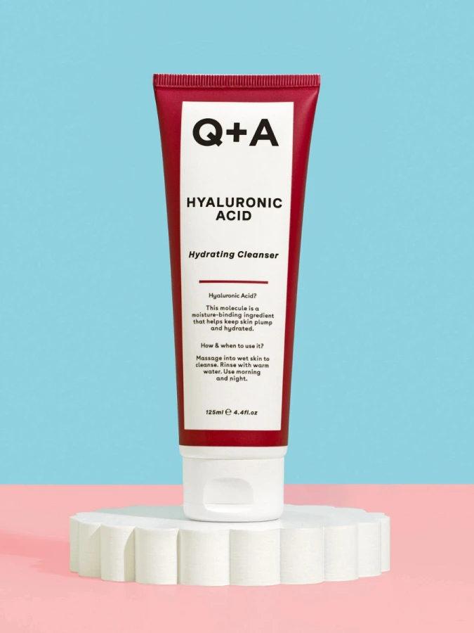 Деликатный гель для умывания с гиалуроновой кислотой Q+A Hyaluronic Acid Hydrating Cleanser