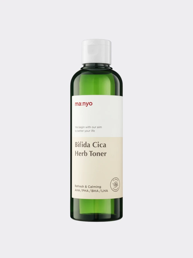 Очищающий тоник для чувствительной кожи MA:NYO Bifida Cica Herb Toner