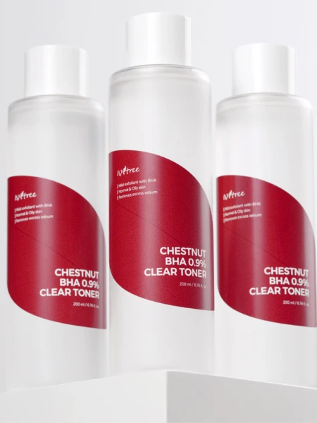 Очищающий тонер с ВНА-кислотой IsNtree Chestnut BHA 0.9% Clear Toner Очищающий тонер с ВНА-кислотой IsNtree Chestnut BHA 0.9% Clear Toner