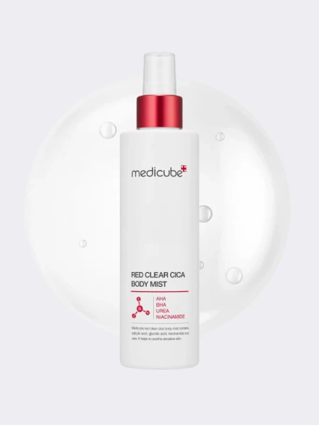 Противовоспалительный спрей для тела с кислотами Medicube Red Clear Cica Body Mist