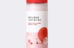 Молочный тонер с экстрактом камелии и ПДРН Round Lab Camellia Deep Collagen Milky PDRN Toner