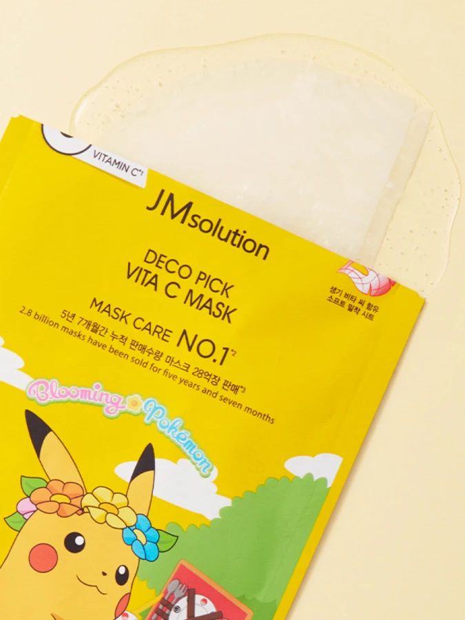Освежающая тканевая маска для сияния кожи с витамином С JMSolution Deco Pick Vita C Mask
