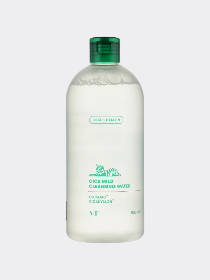 Очищающая вода с центеллой азиатской и гиалуроновой кислотой VT Cosmetics Cica Mild Cleansing Water