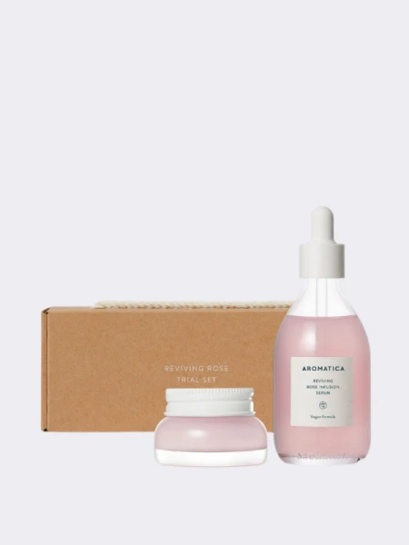 Набор для ухода за кожей лица с экстрактом розы Aromatica Reviving Rose Trial Set Набор для ухода за кожей лица с экстрактом розы Aromatica Reviving Rose Trial Set