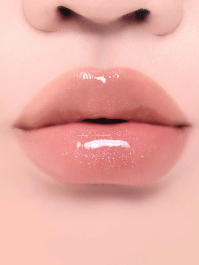 Мерцающий блеск для губ Huemi Melting Glaze Lip Gloss #P06 Sepia Aura