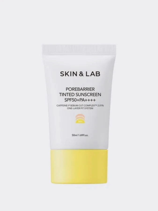 Себорегулирующий оттеночный солнцезащитный крем с кофеином SKIN&LAB Porebarrier Tinted Sunscreen SPF50+ PA++++