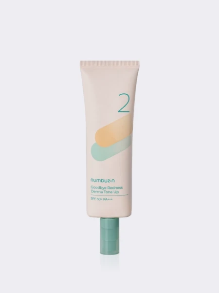 Тональный лосьон с зеленым пигментом Numbuzin No.2 Goodbye Redness Derma Tone Up SPF50+ PA+++