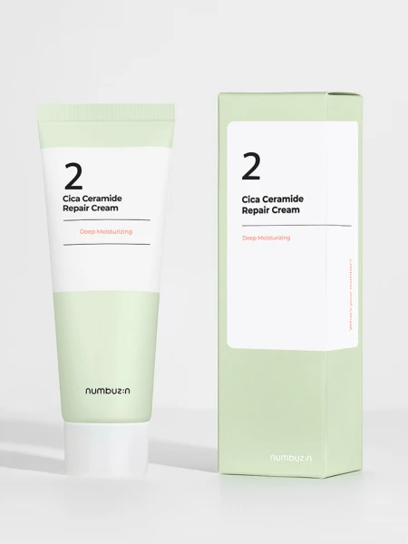 Успокаивающий крем для лица с центеллой и керамидами Numbuzin No.2 Cica Ceramide Repair Cream Успокаивающий крем для лица с центеллой и керамидами Numbuzin No.2 Cica Ceramide Repair Cream