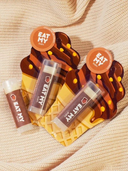 Бальзам для губ с ароматом шоколадного пломбира EAT MY BALM Chocolate Ice Cream