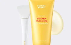 Осветляющая маска-плёнка с экстрактом ацеролы и ниацинамидом EQQUALBERRY Vitamin illuminating Night Wrapping Mask