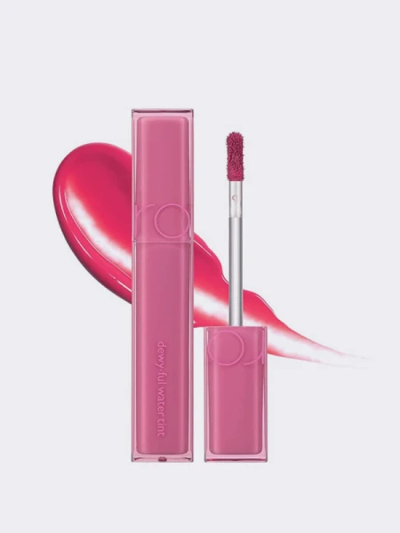 Лёгкий глянцевый тинт в оттенке ягодной ириски rom&nd DEWY·FUL Water Tint 05 Taffy