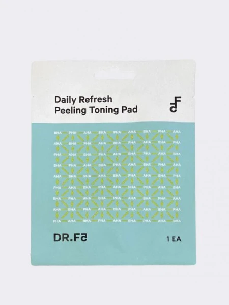 Отшелушивающий слабокислотный тонер-пэд для лица DR.F5 Daily Refresh Peeling Toning Pad