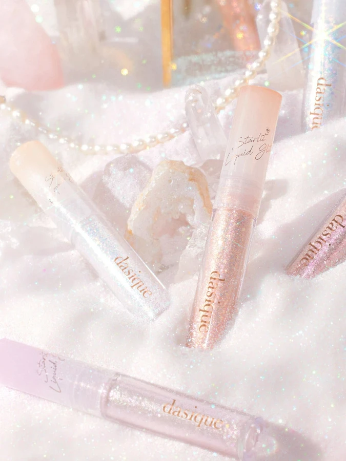 Жидкие декоративные блёстки для век Dasique Starlit Jewel Liquid Glitter #04 Rose Quartz