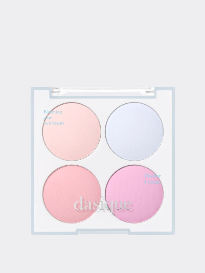 Палетка спрессованных румян в холодных оттенках Dasique Blending Mood Cheek #11 Cream Soda
