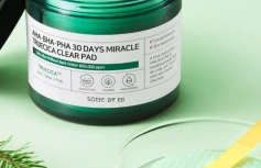 Пилинг-пэды для проблемной кожи с АНА, ВНА и РНА кислотами Some By Mi AHA BHA PHA 30 Days Miracle Truecica Clear Pad