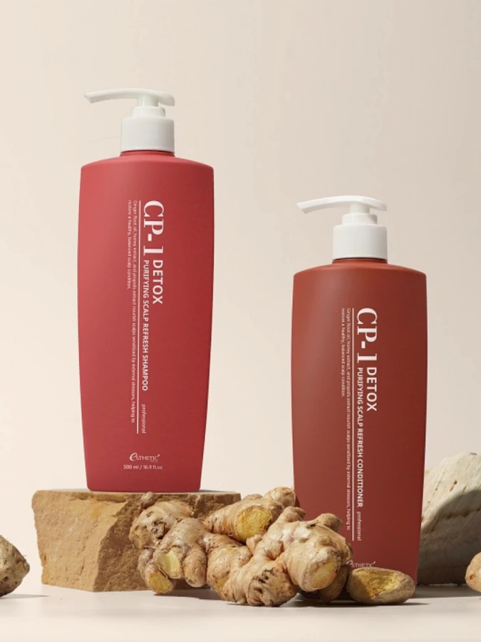 Себорегулирующий шампунь с экстрактом имбиря Esthetic House CP-1 Detox Purifying Scalp Refresh Shampoo