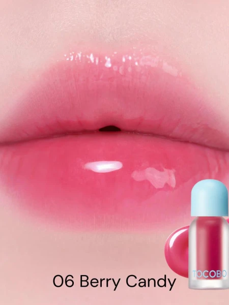 Разогревающее оттеночное масло для губ TOCOBO Juicy Berry Plumping Lip Oil 06 Berry Candy