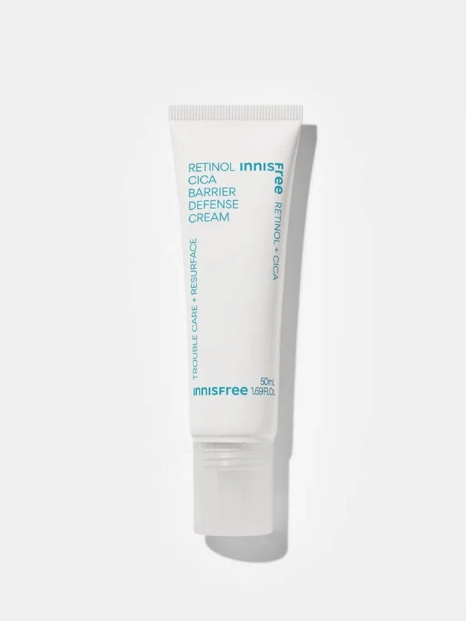 Успокаивающий крем для лица с ретинолом и экстрактом центеллы innisfree Retinol Cica Barrier Defense Cream