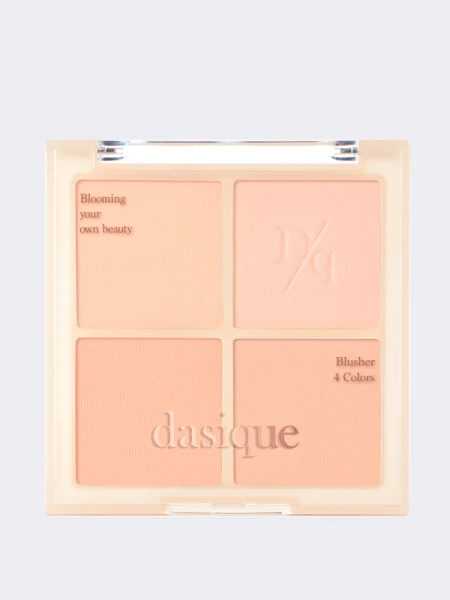 Палетка спрессованных румян в теплых оттенках Dasique Blending Mood Cheek #01 Warm Blending