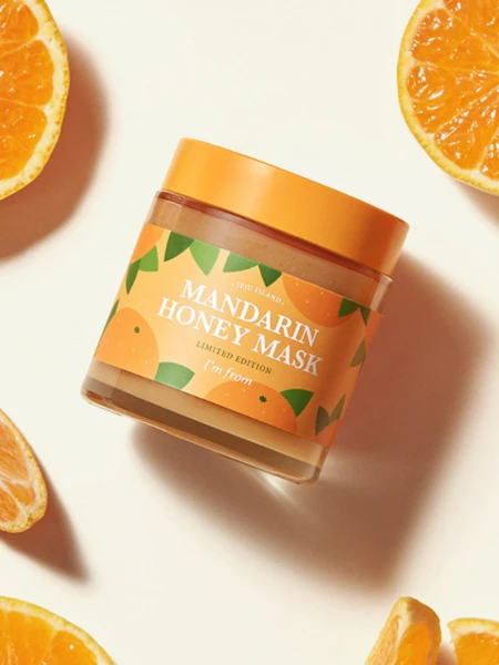 Восстанавливающая смываемая маска с экстрактом мандарина и мёда I'm from Mandarin Honey Mask