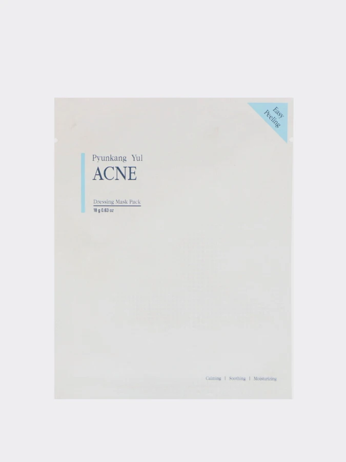 Противовоспалительная заживляющая тканевая маска Pyunkang Yul Acne Dressing Mask Pack Противовоспалительная заживляющая тканевая маска Pyunkang Yul Acne Dressing Mask Pack
