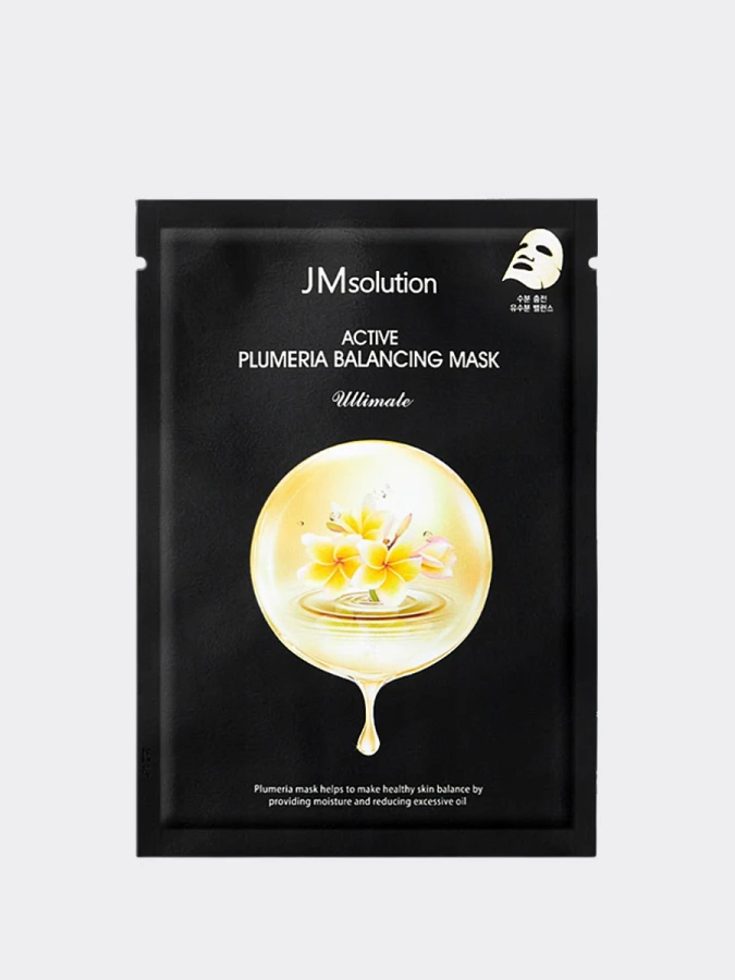 Восстанавливающая тканевая маска JMSolution Active Plumeria Balancing Mask Ultimate