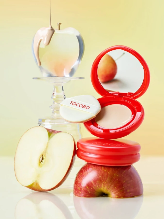 Тональный кушон с сияющим финишем TOCOBO Apple Dewy Fit Cushion 27 Toast