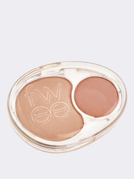Двойные мягкие румяна с муссовой текстурой fwee Mellow Dual Blush ND02 Down Tempo