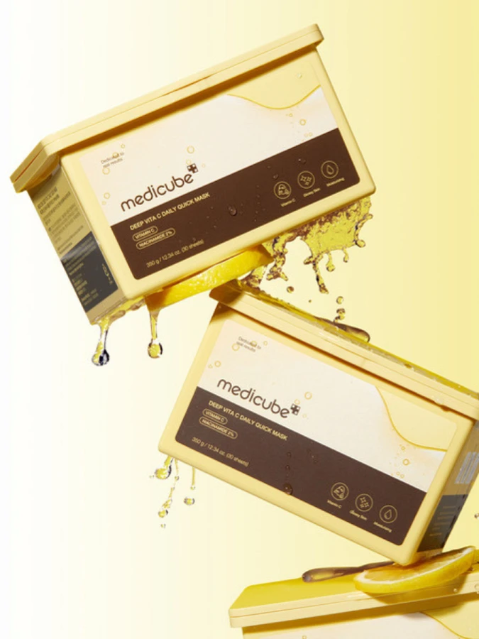 Набор осветляющих тканевых масок с витамином С Medicube Deep Vita C Daily Quick Mask