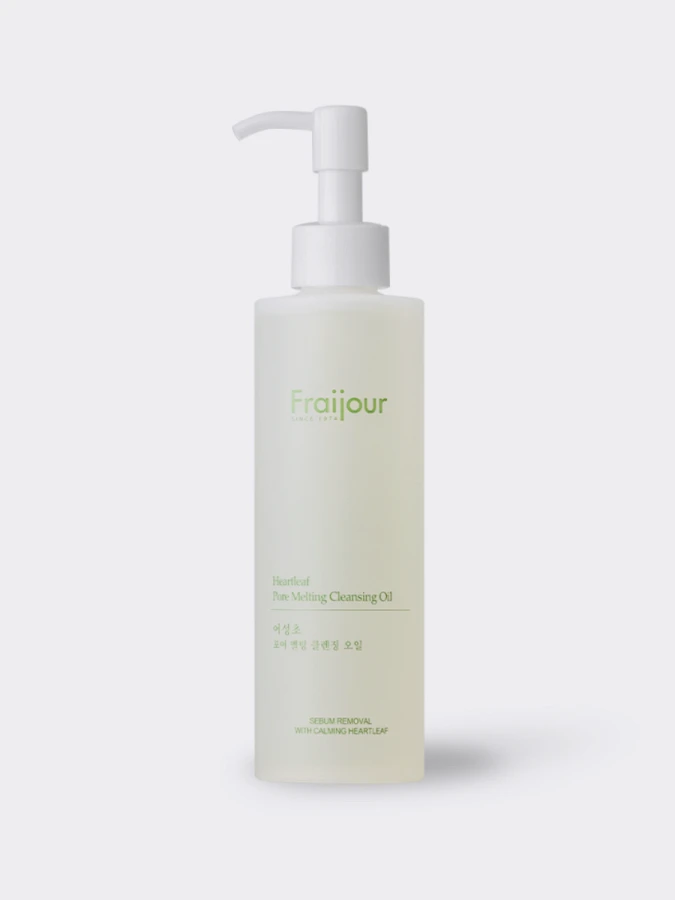 Успокаивающее гидрофильное масло с экстрактом хауттюйнии Fraijour Heartleaf Pore Melting Cleansing Oil