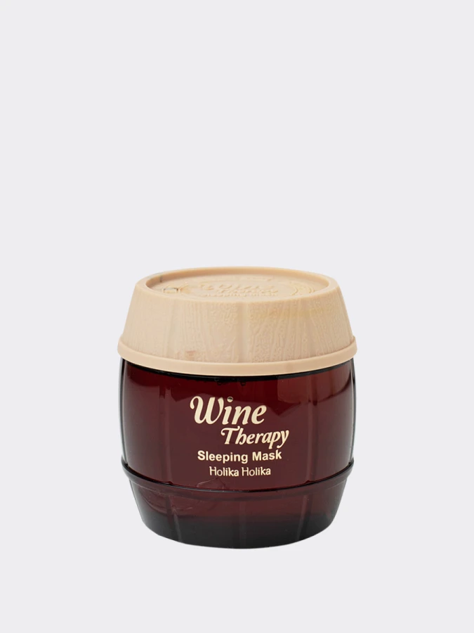 Подтягивающая ночная винная маска-желе с красным вином Holika Holika Wine Therapy Sleeping Mask Red Wine