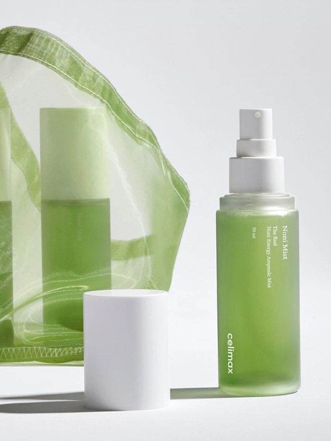 Тонизирующий ампульный спрей для лица с экстрактом нони Celimax The Real Noni Energy Ampoule Mist