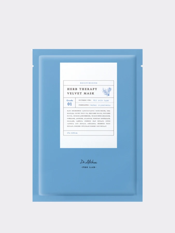 Увлажняющая тканевая маска для лица с травяными экстрактами Dr.Althea Herb Therapy Velvet Mask