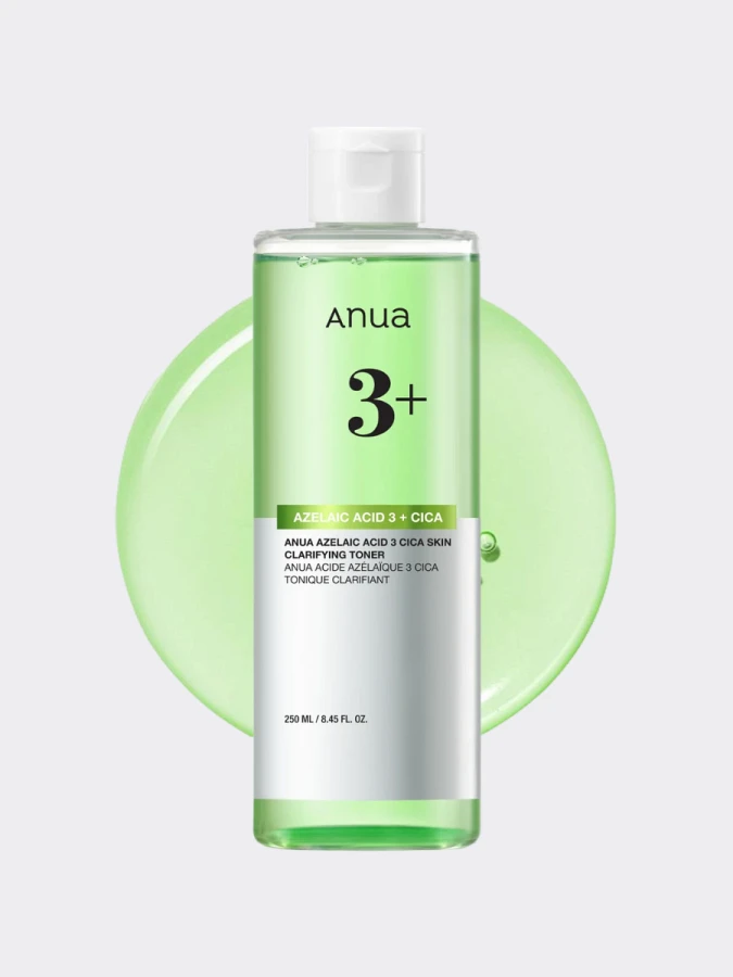 Успокаивающий тонер с азелаиновой кислотой ANUA Azelaic 3 Cica Skin Clarifying Toner