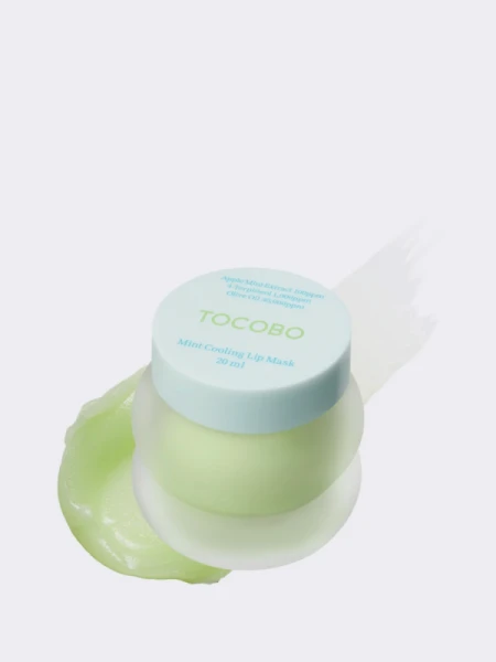 Охлаждающая ночная маска для губ с экстрактом мяты TOCOBO Mint Cooling Lip Mask Охлаждающая ночная маска для губ с экстрактом мяты TOCOBO Mint Cooling Lip Mask