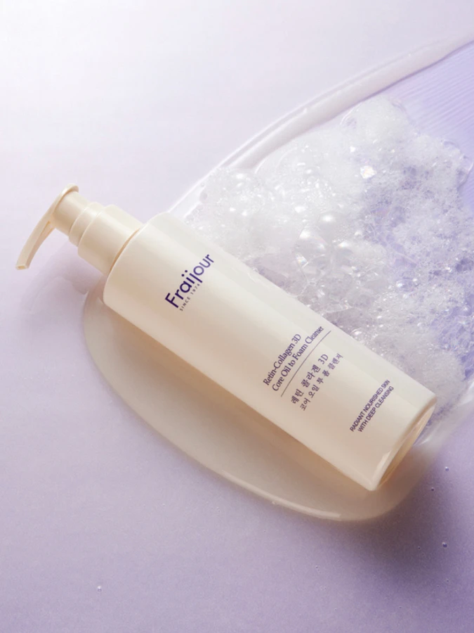 Гидрофильное масло-пенка с коллагеном и ретинолом Fraijour Retin-Collagen 3D Core Oil to Foam Cleanser