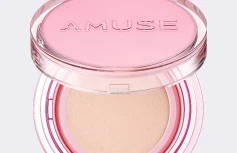 Тональный кушон с сияющим финишем AMUSE Dew Power Vegan Cushion SPF 50+ PA++++ 01 Pure