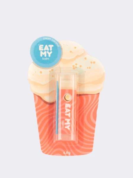 Бальзам для губ с ароматом сливочного кокоса EAT MY BALM Cream Cococnut